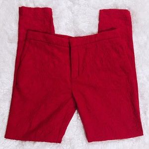 Zara Woman Red Lace Pants